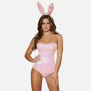 Pink Playboy Bunny Halloween Costume